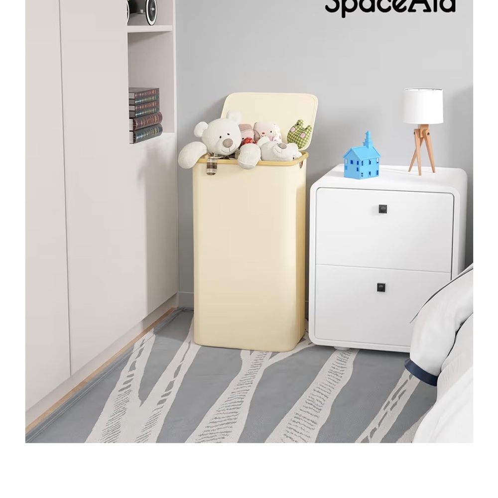 Beige Pop Up Laundry Hamper